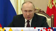 Vladimir Putin screen grab