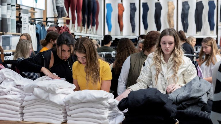 Shoppers show up early for the Black Friday sales at the King of Prussia shopping mall in King of Prussia, Pennsylvania, U.S. November 26, 2021