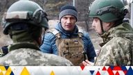 Mayor of Kyiv Vitali Klitschko visits a checkpoint of the Ukrainian Territorial Defence Forces, as Russia's invasion of Ukraine continues, in Kyiv, Ukraine March 6, 2022