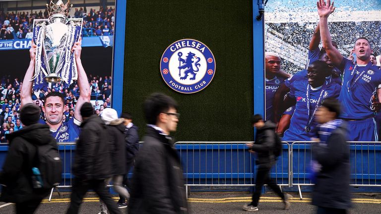 File photo dated 22-02-2020 of General view of fans arriving at the ground before the Premier League match at Stamford Bridge, London. Roman Abramovich has been sanctioned by the UK Government, freezing the Russian-Israeli billionaire...s planned sale of Chelsea. Chelsea will be given a special licence to continue operation, but the sale of the Stamford Bridge club is now on hold. Issue date: Thursday March 10, 2022.