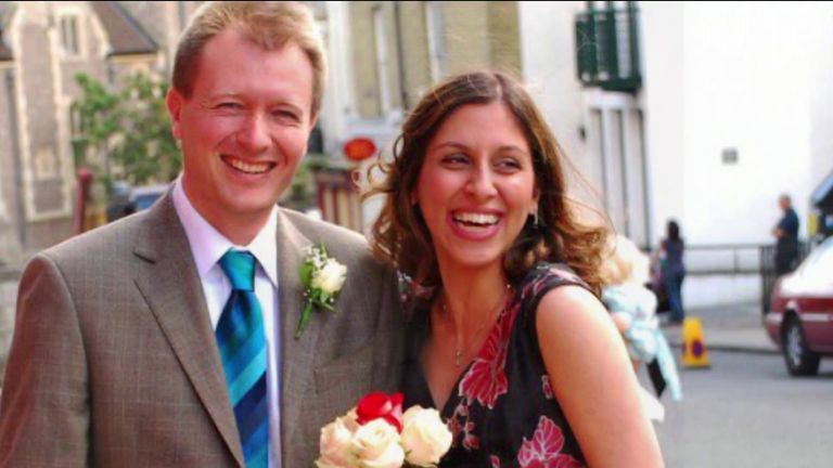 British Iranian national Nazanin Zaghari-Ratcliffe and her husband Richard.