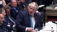 Prime Minister Boris Johnson as PMQs