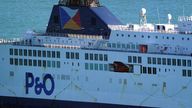 The Pride of Kent ferry pictured at Dover