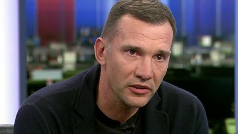 Former striker and Ukraine manager Andriy Shevchenko joined Sky Sports News in the studio to discuss Russia's invasion of Ukraine.