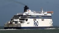 P&O stock image