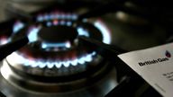 File photo dated 08/02/07 of a gas hob with a bill from British Gas, whose owner Centrica has blamed "significantly reduced profit" in its UK business for pushing group operating profits down 17% to £1.25 billion.