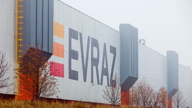 Shares in Evraz were suspended in London after the government imposed sanctions on Roman Abramovich. Pic: Evraz