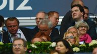 Former chancellor George Osborne watching Chelsea in Champions League final in 2012 against Bayern Munich in the Allianz Arena