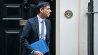 Chancellor Rishi Sunak leaves 11 Downing Street as he heads to the Commons to deliver his spring statement