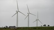 Wind turbines in the Lake District