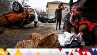  SENSITIVE MATERIAL. THIS IMAGE MAY OFFEND OR DISTURB    Serhii Lahovskyi, 26, mourns by the body of his friend Ihor Lytvynenko, who according to residents was killed by Russian Soldiers, after they found him beside a building's basement, amid Russia's invasion of Ukraine in Bucha, Ukraine April 5, 2022. REUTERS/Zohra Bensemra  REFILE - CORRECTING SPELLING OF NAMES     TPX IMAGES OF THE DAY     