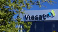 FILE PHOTO: Viasat offices are shown at the company's headquarters in Carlsbad, California, U.S. March 9, 2022. Picture taken March 9, 2022. REUTERS/Mike Blake/File Photo
