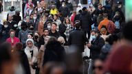 Shoppers walk after new nationwide restrictions were announced during the coronavirus disease (COVID-19) outbreak in Oxford Street, London, Britain, November 2, 2020. REUTERS/Toby Melville