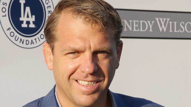 Todd Boehly, part owner of the Los Angeles Dodgers attends the Los Angeles Dodgers Foundation Blue Diamond Gala at Dodgers Stadium on Thursday, July 28, 2016, in Los Angeles. Pic: AP