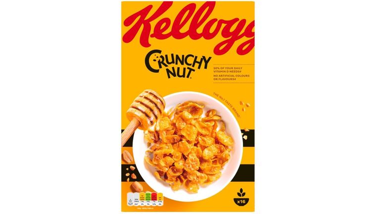 Kellogg's Crunchy Nut Corn Flakes Cereal 500g