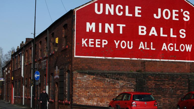 General view of the Santus factory in Wigan where Uncle Joe's Mint Balls are made. The factory has produced the sweets since 1898, Wednesday February 16, 2011. The mints were originally produced for coal miners to help clear their chests whilst working underground. Pic Dave Thompson