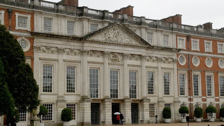 Hampton Court Palace. Pic: AP