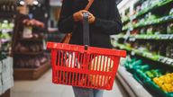 Cropped shot of a woman shopping in a grocery store

