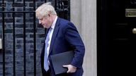 Prime Minister Boris Johnson leaves 10 Downing Street, Westminster, for the House of Commons, where he will make a statement to MPs on the Sue Gray report after she provided an update on her investigations earlier today. Picture date: Monday January 31, 2022. Downing Street has said the limited version of the partygate inquiry that Sue Gray has handed to Boris Johnson will be published on Monday afternoon, but would not commit to publishing a fuller report after police have finished investigatin