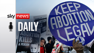 Anti-abortion and abortion activists stand side by side in front of the U.S. Supreme Court, in Washington. 