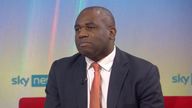 David Lammy on Sky News