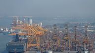 A general view of the main port is seen in Colombo, Sri Lanka January 11, 2019. REUTERS/Dinuka Liyanawatte