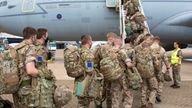 UK military personnel boarding an RAF Voyager aircraft at RAF Brize Norton on the 14th August 2021 to travel to Afghanistan...Additional UK military personnel will deploy to Afghanistan on a short-term basis to provide support to British nationals leaving the country, the Defence Secretary has announced...Military personnel will deploy to the country on a short-term basis to assist British nationals to leave...The British Embassy in Kabul is focusing efforts on consular assistance and accelerating work to provide visas for former UK staff in Afghanistan...Last week FCDO Travel Advice changed to recommend British nationals leave Afghanistan as soon as possible...The additional deployment of approximately 600 troops is to facilitate the safe and deliberate exit of remaining UK and eligible personnel. In parallel, the number of staff working at the British Embassy in Kabul has been reduced to a core team focused on providing consular and visa services for those applying for the UK...s relocation scheme..