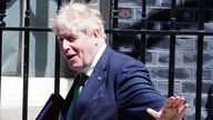 Prime Minister Boris Johnson departs 10 Downing Street, Westminster, London, to attend Prime Minister's Questions at the Houses of Parliament. Picture date: Wednesday June 8, 2022.
