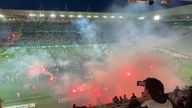 Pic: Adrien Blettery / TL7
pitch invasion Saint-Etienne