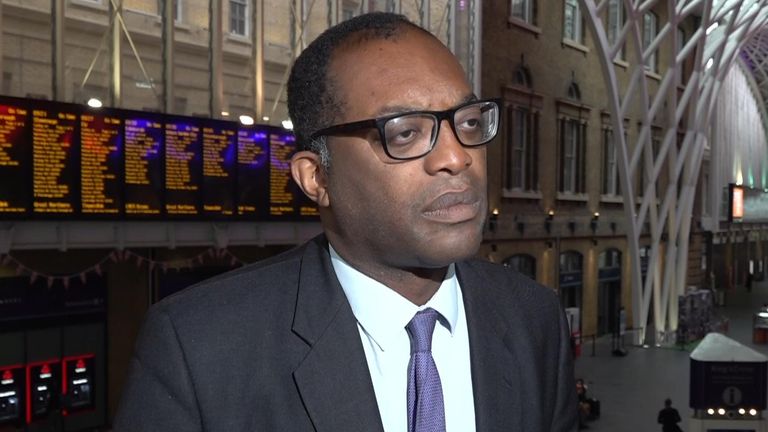 Kwasi Kwarteng says replacement rail workers will not be hard to find and they will be qualified