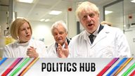 Prime Minister Boris Johnson during a visit to the national flagship for biomedical research, the Francis Crick Institute, in central London, to highlight a newly announced £1 billion of funding for the Institute from the Medical Research Council (MRC), Cancer Research UK (CRUK) and the Wellcome Trust. Picture date: Monday July 11, 2022.
