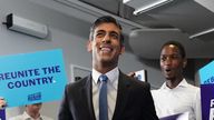 Rishi Sunak speaking at the launch of his campaign to be Conservative Party leader and Prime Minister, at the Queen Elizabeth II Centre in London. Picture date: Tuesday July 12, 2022.
