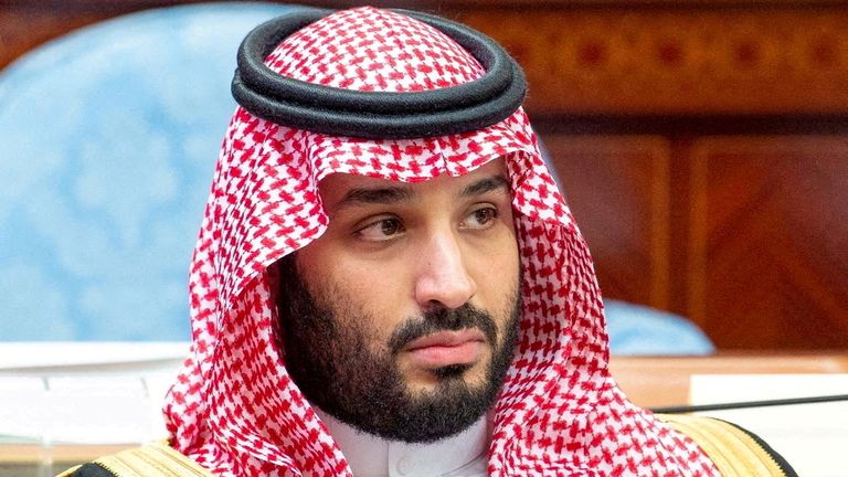 FILE PHOTO: Saudi Crown Prince Mohammed bin Salman attends a session of the Shura Council in Riyadh, Saudi Arabia, November 20, 2019. Bandar Algaloud/Courtesy of Saudi Royal Court/Handout via REUTERS/File Photo