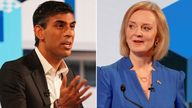 Rishi Sunak and Liz Truss