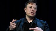 FILE - Tesla and SpaceX Chief Executive Officer Elon Musk speaks at the SATELLITE Conference and Exhibition in Washington, on March 9, 2020. Tesla shares tumbled more than 7% in early trading on Friday, June 3, 2022, on a report that Musk is considering laying off 10% of the electric automakers... workers.  (AP Photo/Susan Walsh, File)