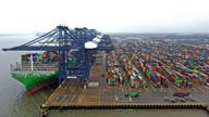 File photo dated 06/12/21 of a view of the Port of Felixstowe in Suffolk, Britain's biggest and busiest container port. Workers at the leading container port have voted to strike in a dispute over pay. Members of the Unite union at the Port of Felixstowe in Suffolk backed industrial action by 9-1. Issue date: Thursday July 28, 2022.