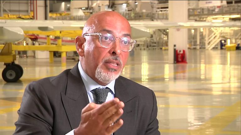 Chancellor Nadhim Zahawi on shrinking economy