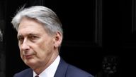 Britain's Chancellor of the Exchequer Philip Hammond leaves 11 Downing street in London on July 18, 2018. (Photo by Tolga AKMEN / AFP)        (Photo credit should read TOLGA AKMEN/AFP/Getty Images)