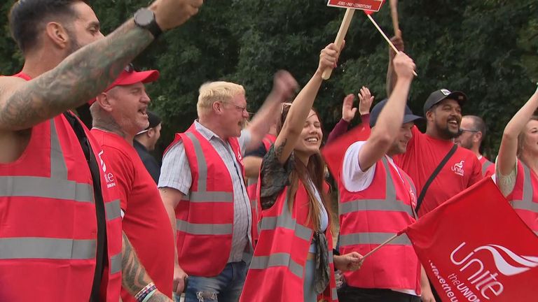 The UK's summer of strikes stepped up a gear today, as workers at UK's largest container port in Felixstowe walked out at the beginning of an eight-day strike.