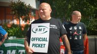 RMT picket line