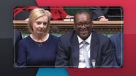 PM Liz Truss alongside Chancellor Kwasi Kwarteng