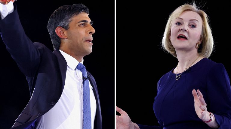 Rishi Sunak and Liz Truss