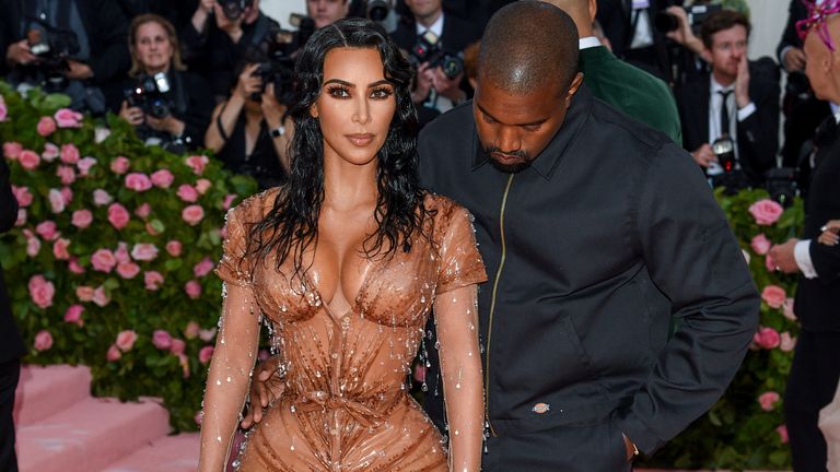 Kim Kardashian West, left, and Kanye West attend The Metropolitan Museum of Art's Costume Institute benefit gala celebrating the opening of the 