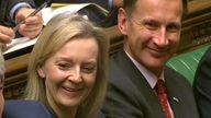 (left to right) Transport Secretary Patrick McLoughlin, Environment, Food and Rural Affairs Secretary Liz Truss and Health Secretary Jeremy Hunt listen to the Chancellor of the Exchequer, George Osborne deliver his joint Autumn Statement and Spending Review to MPs in the…
Read more
Picture by: PA/PA Archive/PA Images
Date taken: 25-Nov-2015