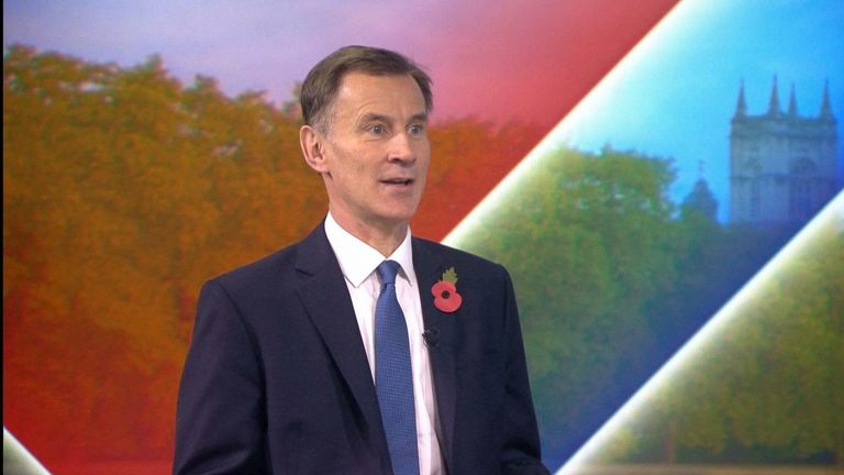 Chancellor Jeremy Hunt says everyone will be paying higher taxes, but there is 'only so much we can ask' from people on the lowest incomes.