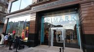 People queuing outside the Primark store in the historic five-storey Bank Buildings in Belfast city centre which is reopening after years of restoration work following a fire which destroyed the landmark building in August 2018. Picture date: Tuesday November 1, 2022.
