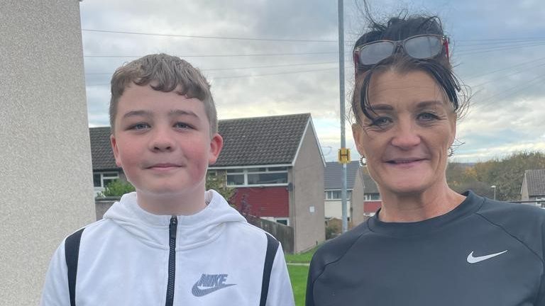 Sally O’Malley and her son Ollie O’Malley