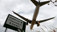 A Qatar Airways flight comes in to land at Heathrow airport in west London as the UK government's planned 14-day quarantine for international arrivals to limit the spread of Covid-19 starts on June 8, 2020. 