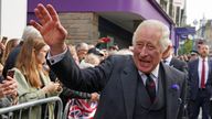 King Charles III arrives at an official council meeting at the City Chambers in Dunfermline, Fife, to formally mark the conferral of city status on the former town, ahead of a visit to Dunfermline Abbey to mark its 950th anniversary. Picture date: Monday October 3, 2022.