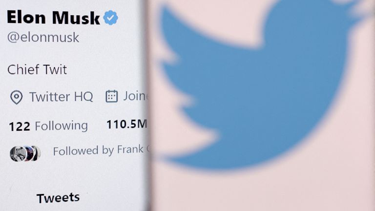 Elon Musk's Twitter account